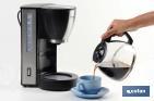 Electric drip coffee maker | Margot Model | Power: 870W | 10-Cup capacity | 1.25l Capacity | Svelte & Classy Design - Cofan